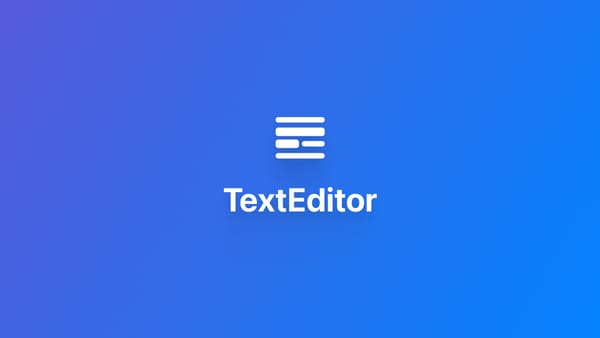 macOS｜使用 TextEditor 添加文本编辑器